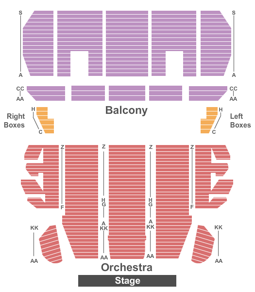 Proctors Theatre Beauty and the Beast Seating Chart